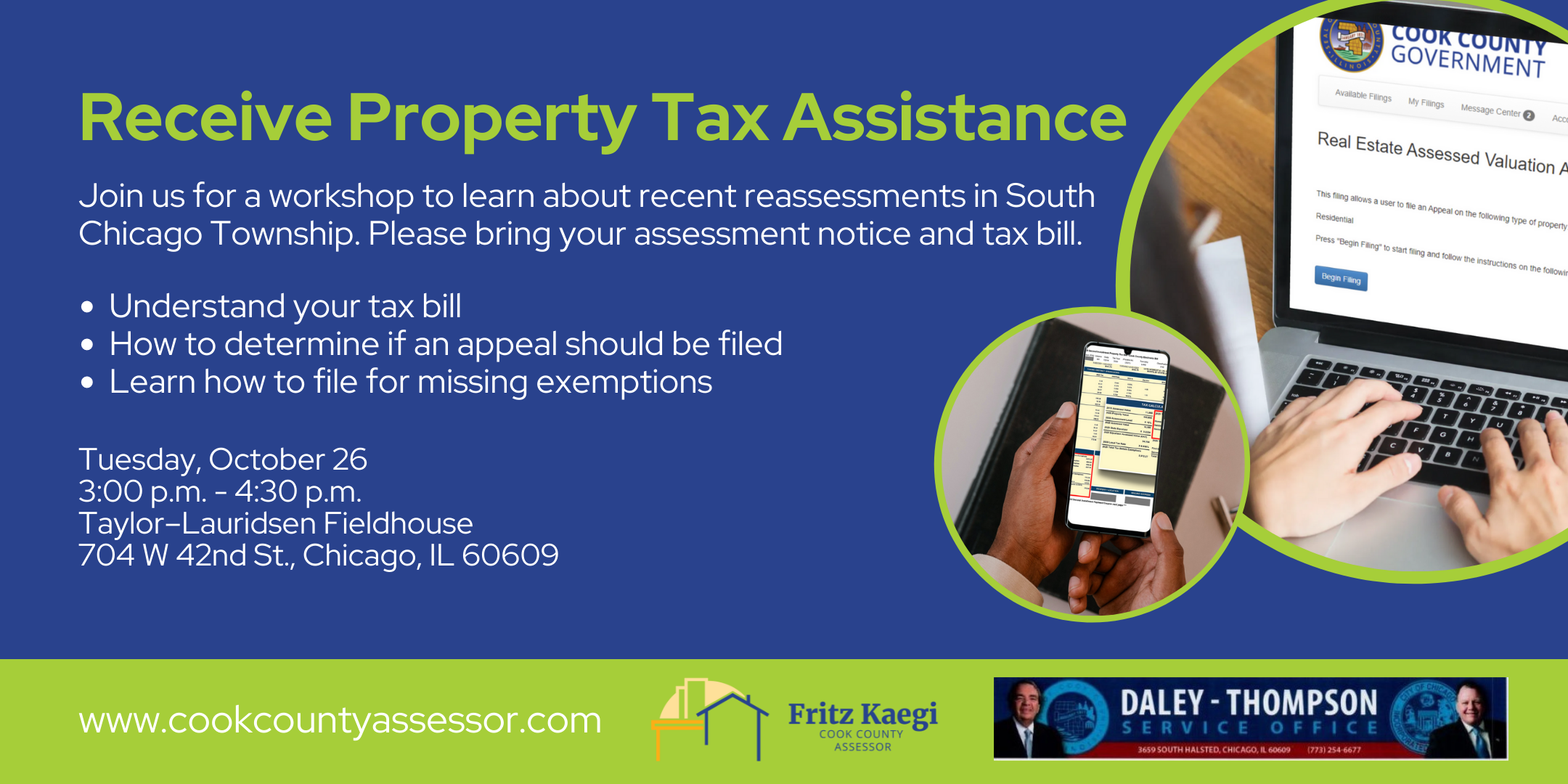 Receive Property Tax Assistance | Cook County Assessor's Office